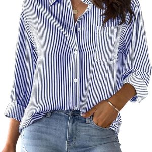 Grade 4 Wrinkle-Resistant Women's Button Down Shirts