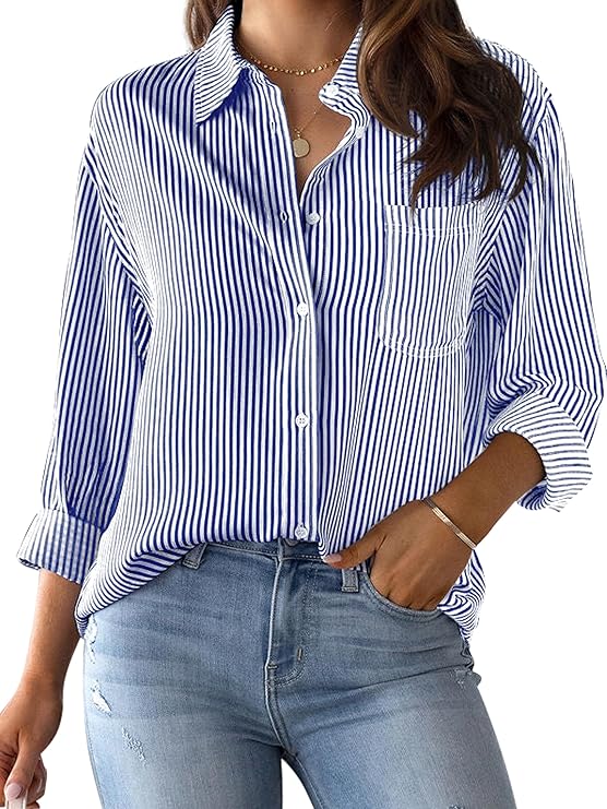 Grade 4 Wrinkle-Resistant Women's Button Down Shirts